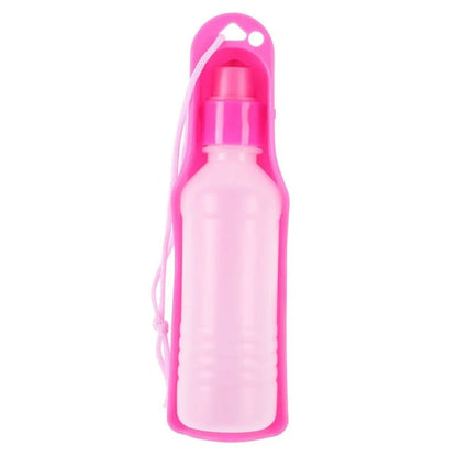 Portable Dog Water Bottle With Folding Bowl