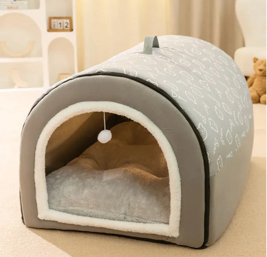 Covered Dog Bed