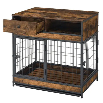 Furniture Dog Cage - Double Door