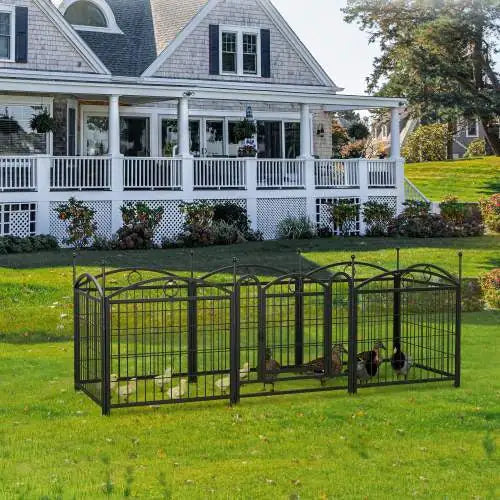 Dog Metal Playpen Indoor & Outdoor - 24 Inch - 8 Panel