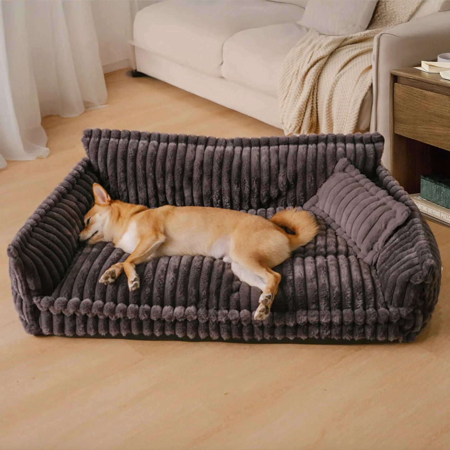 Washable Fluffy Orthopedic Soft Sofa Dog Bed