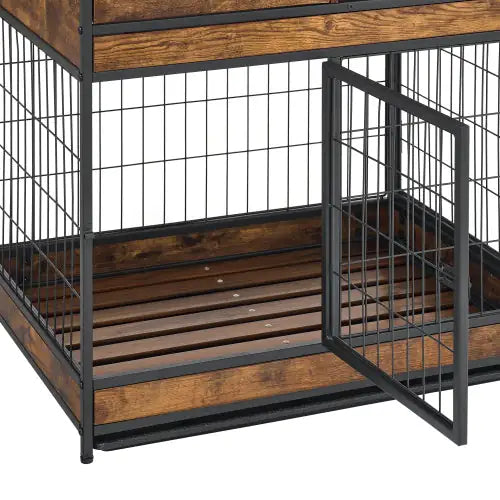 Furniture Dog Cage - Double Door