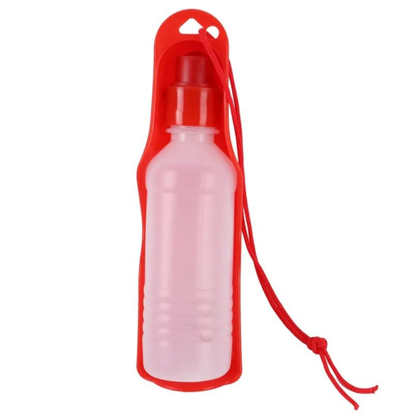 Portable Dog Water Bottle With Folding Bowl