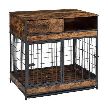 Furniture Dog Cage - Double Door