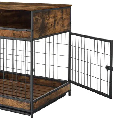 Furniture Dog Cage - Double Door