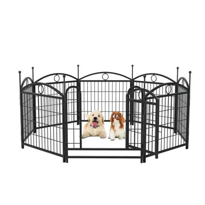 Dog Metal Playpen Indoor & Outdoor - 24 Inch - 8 Panel